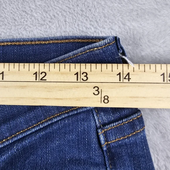 J. Crew Toothpick Ankle Blue Denim Jeans Womens Size 27 - Picture 4 of 12
